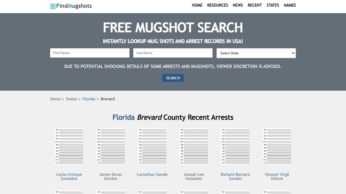 Find Brevard Florida Mugshots - Find Mugshots